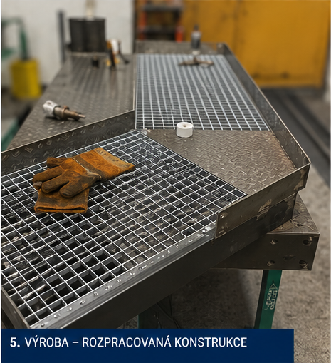 Výroba – rozpracovaná konstrukce